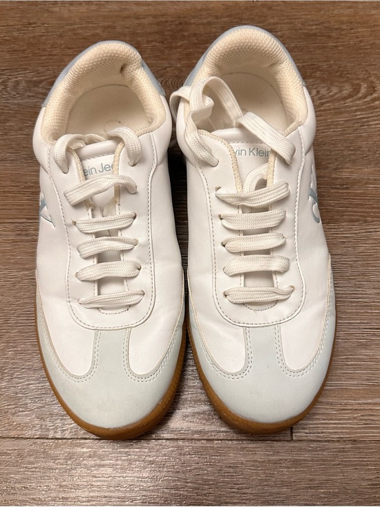Calvin Klein Shoes - Calvin Klein Women's Cream Sneakers with Gum Sole